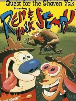 Cover art for Quest for the Shaven Yak Starring Ren Hoëk and Stimpy